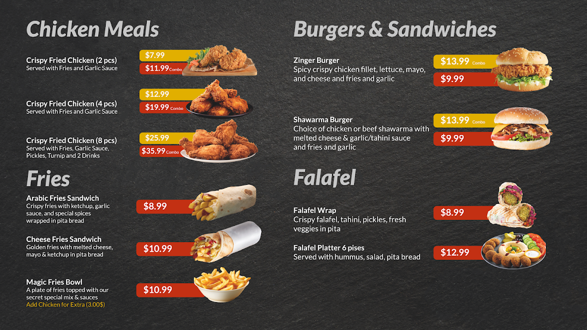 Mr.Shawarma & Chicken Menu - Image 1