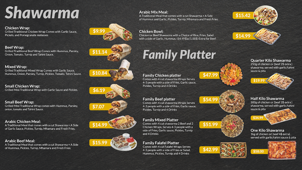 Mr.Shawarma & Chicken Menu - Image 2